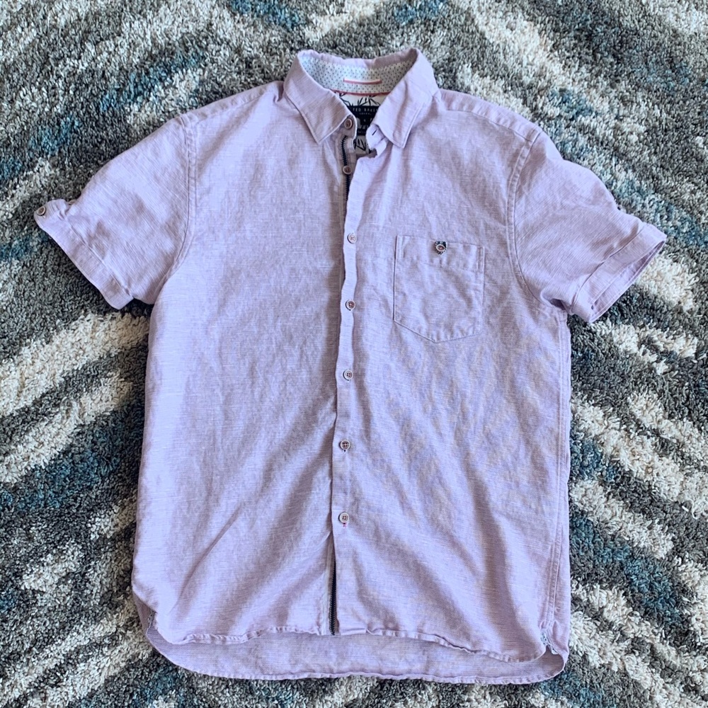 Ted Baker Indigo Short Sleeved Shirt